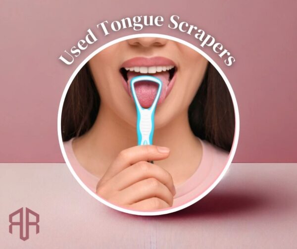 Used Disposable Tongue Scrapers