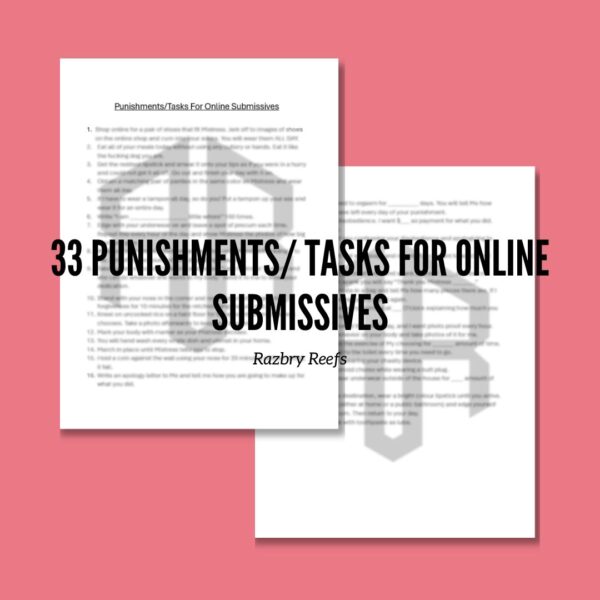 33 Punishments & Tasks for Online Submission