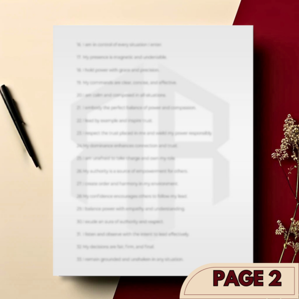 50 Domination Affirmations - Image 3