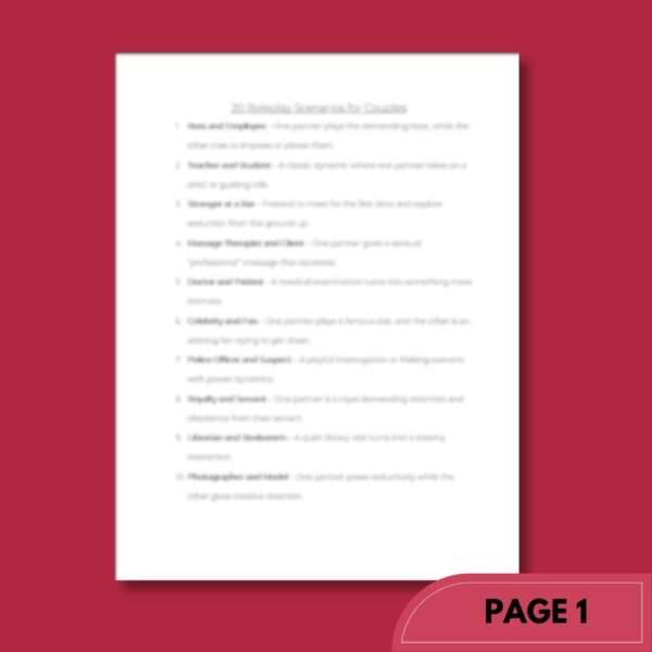 20 Roleplay Scenarios for Couples - Image 2